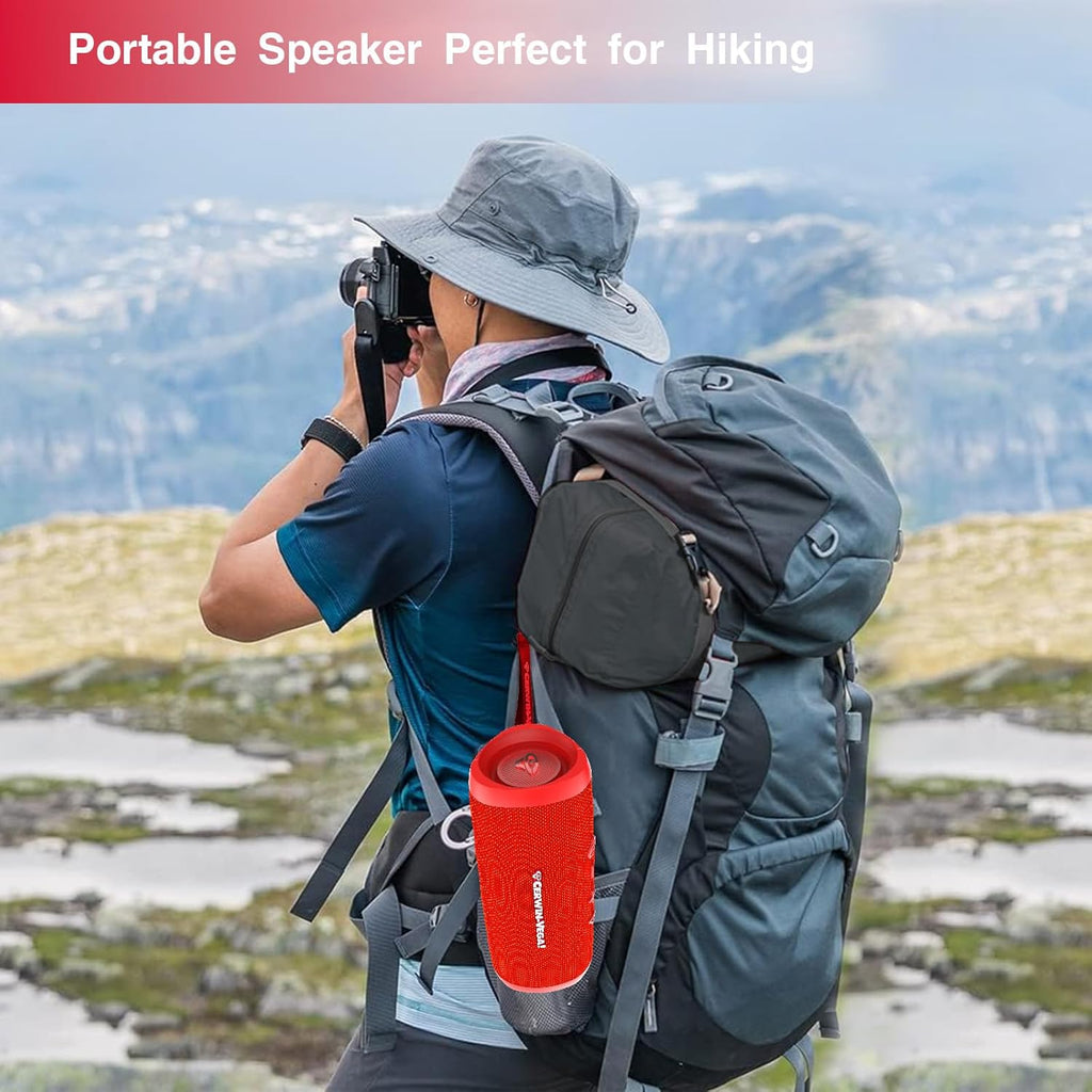 Cerwin Vega VMRD Vega Mini Red Portable Compact Powerhouse Bluetooth Speaker