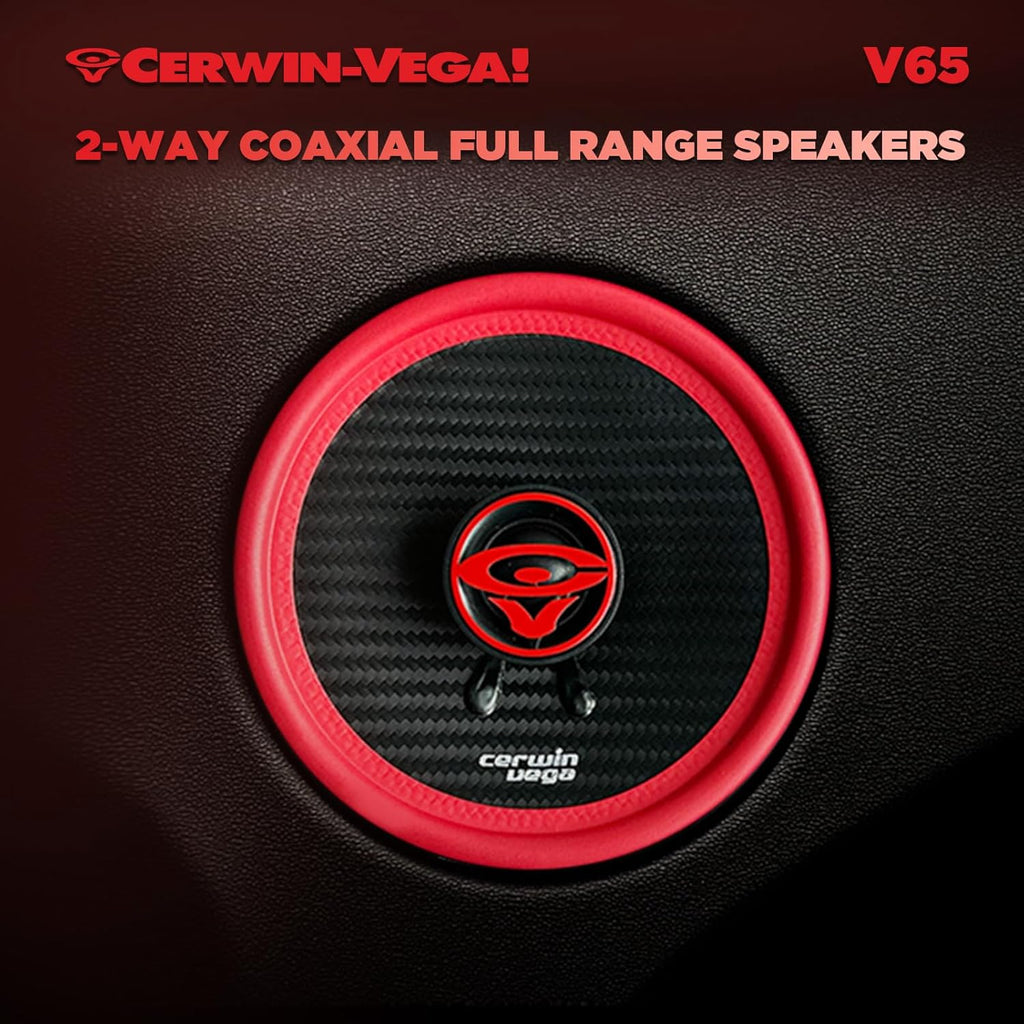 Cerwin Vega V65 2025 Edition - 6.5" 2-Way Coaxial Speakers (4Ω)
