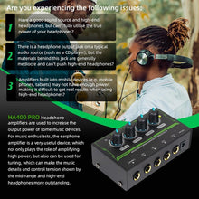 Charger l'image dans la galerie, MR DJ Microamp HA400PRO Ultra-compact 4-channel stereo headphone amplifier