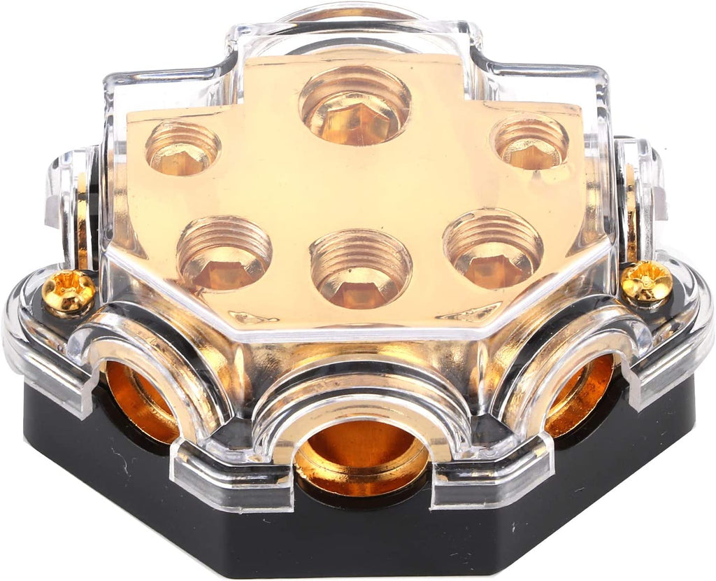Absolute PD-150G 0-2-4 Gauge 1 in 5 Ways Out Power Splitter Distribution Block