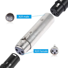 Load image into Gallery viewer, MR DJ AXLRMF 3-Pin XLR Male to 3-Pin XLR Female Audio Microphone Cable Extension Adapter Connector