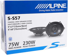 Charger l'image dans la galerie, Alpine S-S57 5x7" Rear Factory Speaker Replacement Kit For 2007-2008 Ford F-150 + Metra 72-5600 Speaker Harness