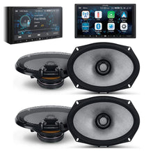 Load image into Gallery viewer, Alpine ILX-W670 Digital Receiver, 2 Pair Alpine R2-S69 6x9 Speaker, KIT0 AMP Kit