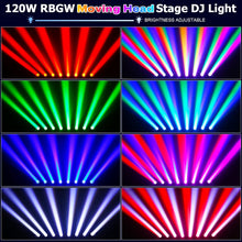 Load image into Gallery viewer, 2 MR DJ ELMH800 8 Eye 8x12W RGBW LED Beam Moving Head Spotlight Lighting Pro Equipment Church Wedding DJ Party KTV Show