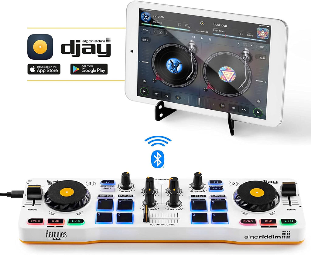 Hercules DJControl Mix Bluetooth Wireless DJ Controller for Smartphone