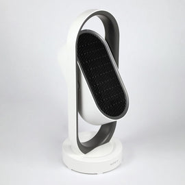 2-in-1 PTC Ceramic Heater & Fan Remote 3 Modes Safety Grid White