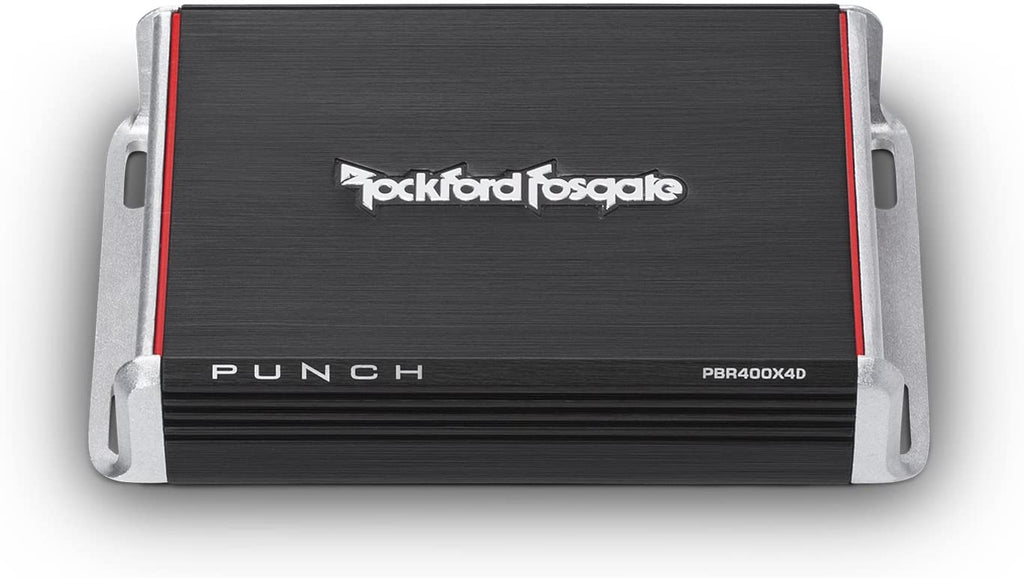 Rockford Fosgate PBR400X4D 400W Compact 4 Channel Punch Class D Amplifier 50 watts RMS x 4