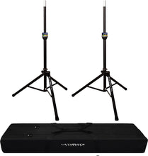 Charger l&#39;image dans la galerie, 2 Ultimate Support TS-90B TeleLock Series Lift-assist Aluminum Speaker Stand with Speaker Stand Bag