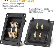 Charger l'image dans la galerie, American Terminal 2PCS Rectangle 4-Way Speaker Box Terminal Cup