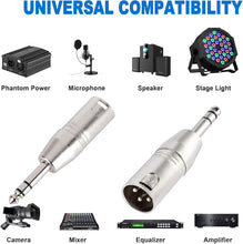Charger l&#39;image dans la galerie, MR DJ XMTRS 1/4&quot; TRS to Balanced XLR Male Adapter