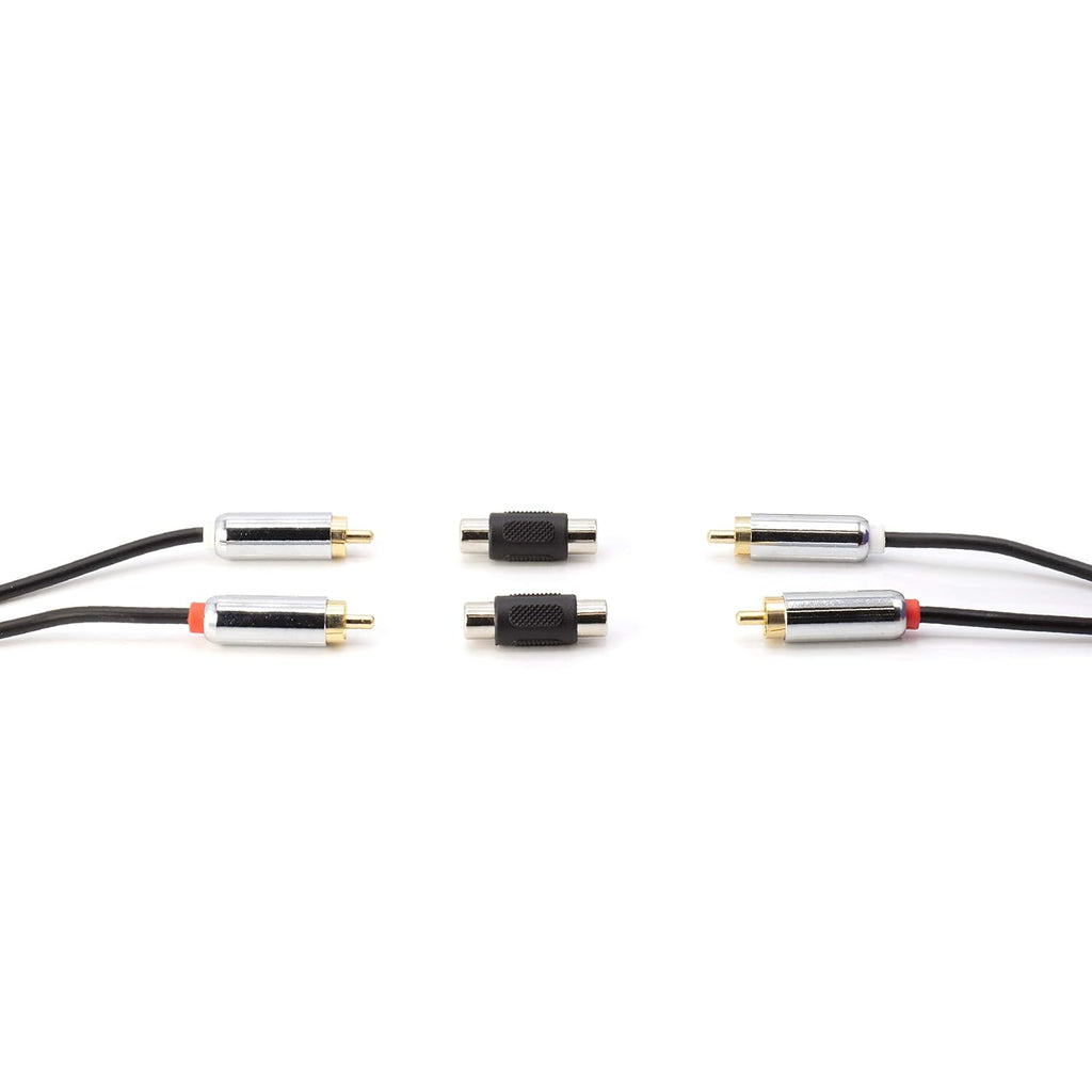 Absolute FF-100B-50 Gold RCA Female-to-Female Coupler Adapter 50 Pack