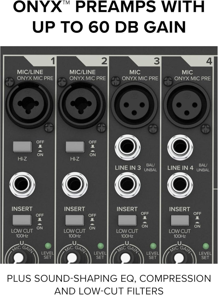 Mackie ProFX10GO Battery-powered 10-channel Mixer with USB and Enhanced Effects