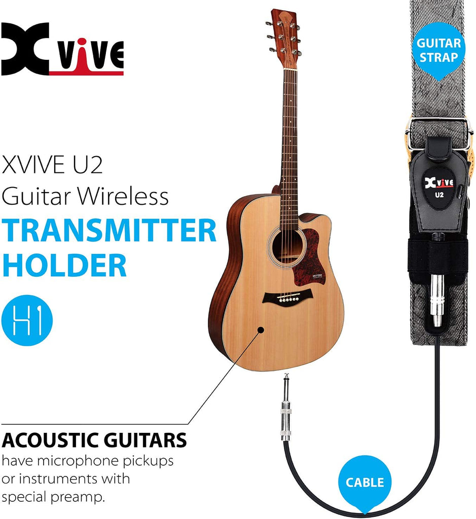 Xvive U2 Guitar Wireless System Guitar Wireless for Guitar Bass Violin Keyboard