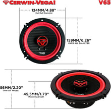 Load image into Gallery viewer, Cerwin Vega V65 2025 Edition - 6.5" 2-Way Coaxial Speakers (4Ω)
