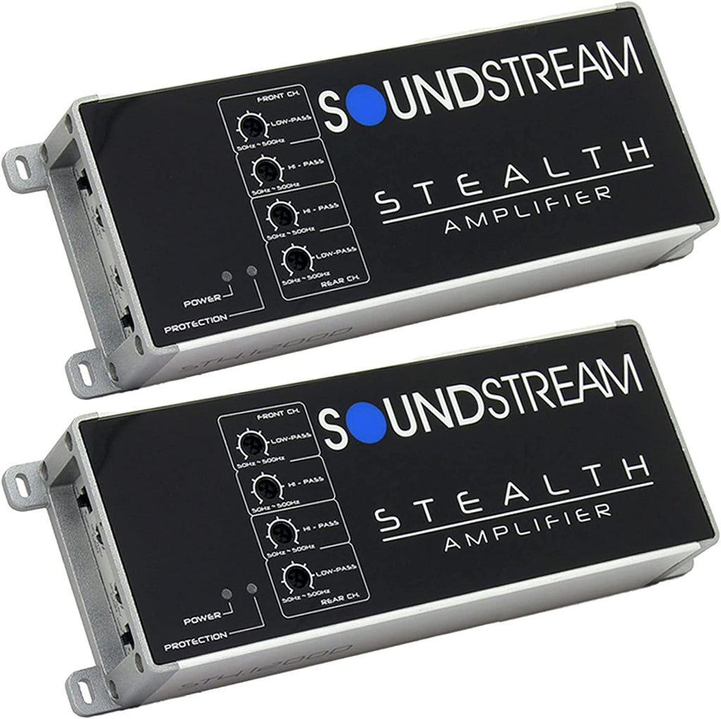 2 ST4.1200D Stealth 4Channel Class D Motorcycle Car Audio Amplifier