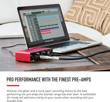 Load image into Gallery viewer, Focusrite Scarlett 2i2 Studio 4th Gen USB Interface Microphone Headphones Software Suite Broadcast Arm Springs XLR Cable Pop Filter