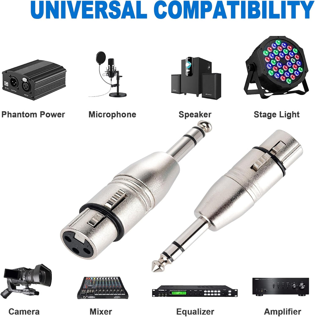 MR DJ XFTRS 1/4" TRS to Balanced XLR Female Adapter