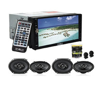 Charger l&#39;image dans la galerie, 7&quot; Double Din Multimedia DVD Player With 2 Pair Pioneer TS-A6966R 6x9&quot; Speakers And Free Absolute TW600 Tweeter