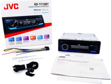 Load image into Gallery viewer, JVC KD-T710BT Single Din Bluetooth CD, MP3, USB, AUX Input AM/FM Radio High Power