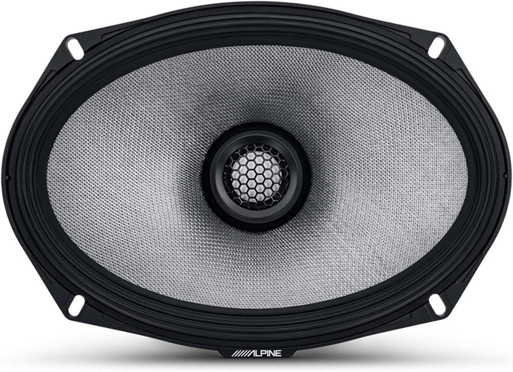 Alpine R2-S69 R-Series 6"x9" 600W 2-Way Car Coaxial Speakers & KIT4 Installation AMP Kit