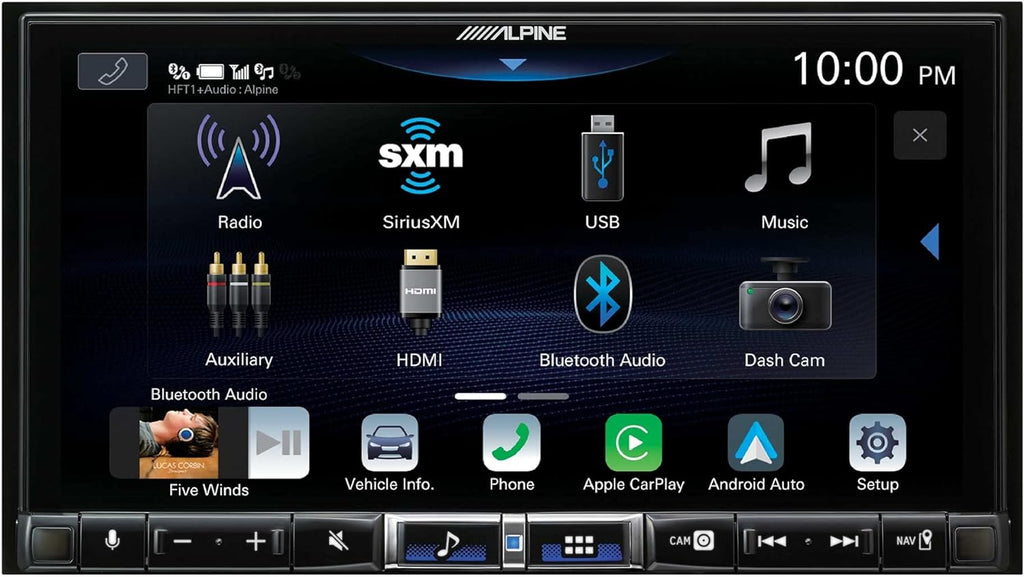 Alpine iLX-507 7" Receiver Apple CarPlay Android 2 Pair SXE-1751S 6.5" Component