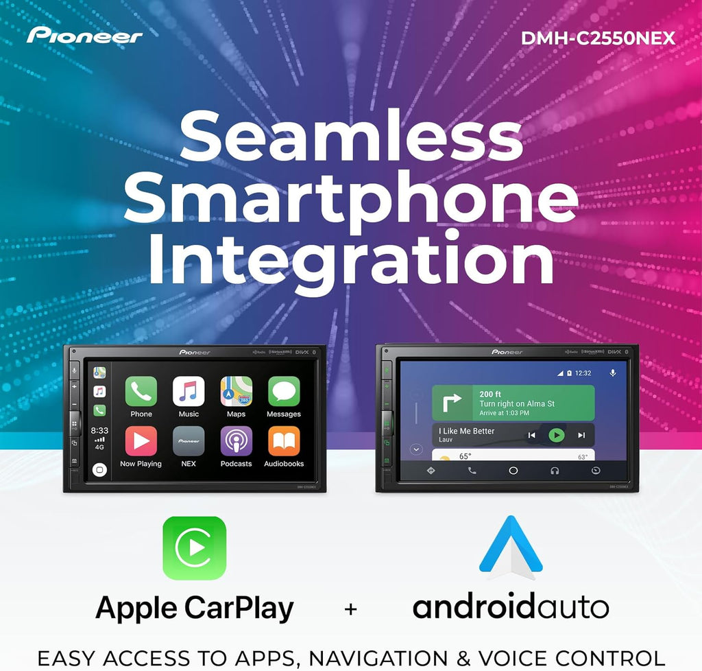 Pioneer DMH-C2550NEX 6.8" Digital Multimedia Receiver Apple CarPlay Android Auto