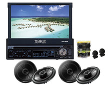 Load image into Gallery viewer, Absolute AVH-9000 7-Inch In-Dash Multimedia Touch Screen System With 2 Pairs Of Pioneer TS-G1645R 6.5 Speakers and Absolute TW600 Tweeter
