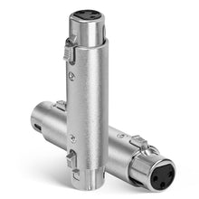 Load image into Gallery viewer, MR DJ AXLRFF 3-Pin XLR Female to 3-Pin XLR Female Audio Microphone Cable Extension Adapter Connector