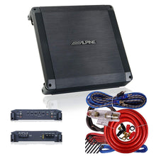 Load image into Gallery viewer, Alpine BBX-T600 300 Watt 2 Channel or Mono Car Amplifier +4 Gauge Amp Kit