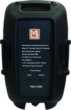 Load image into Gallery viewer, MR DJ PBX2159S 12" 2-Way Portable Passive PA/DJ Speaker LED Accent Lighting