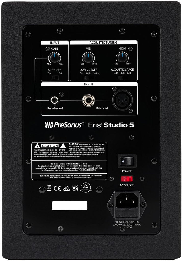 PreSonus Eris Studio 5 5.25-inch 2-Way Active Studio Monitors with EBM Waveguide