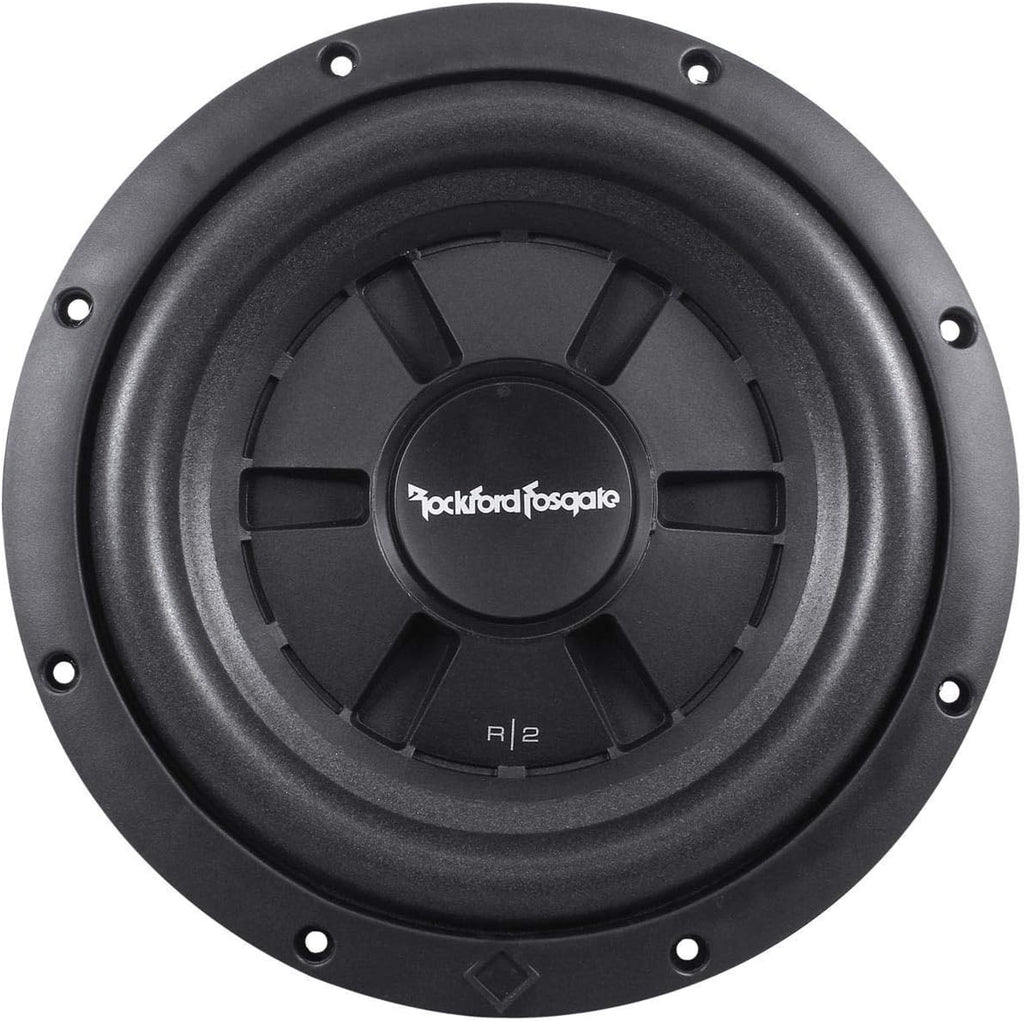 2 Rockford Fosgate Prime R2SD4-10 prime stage  400W Max (200W RMS) 10" shallow mount dual 4-ohm voice coils subwoofer