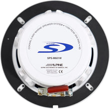 Load image into Gallery viewer, Alpine SPS-M601W 6.5” Coaxial 2-Way Marine Speaker with White Grilles