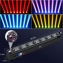 Load image into Gallery viewer, 2 MR DJ ELMH800 8 Eye 8x12W RGBW LED Beam Moving Head Spotlight Lighting Pro Equipment Church Wedding DJ Party KTV Show