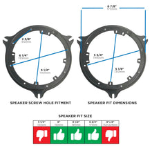 Charger l'image dans la galerie, Metra 82-7400 Speaker Plate 6 to 6.75" Compatible Fits Nissan/Infiniti Multi 2000-Up