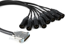 Load image into Gallery viewer, Mogami GOLD-DB25-XLRM-02 8-channel Analog Snake - 2 feet