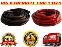 Load image into Gallery viewer, 100 FEET PREMIUM 0 GAUGE BLACK &amp; RED POWER + GROUND WIRE CABLE 1/0 GAU CAR AUDIO