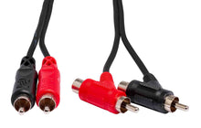 Load image into Gallery viewer, Hosa CRA-201PB, Dual RCA to Dual Piggyback RCA Stereo Interconnect Cable - 1 Meter