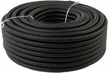 Load image into Gallery viewer, XP Audio 50' Feet 1/4" Black Split Loom Wire Flexible Tubing Wire Cover for Various Automotive, Home, Marine, Industrial Wiring Applications, Etc.