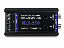 Load image into Gallery viewer, 2 Absolute HLA550 2-Ch High-to-Low Line Output Converter Adjustable Speaker Level to RCA Converter
