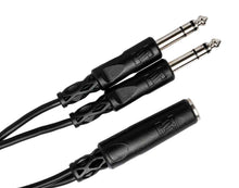 Charger l&#39;image dans la galerie, Hosa YPP-308, 1/4&quot; TRS Female to Dual 1/4&quot; TRS Male Y Cable