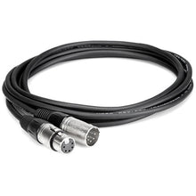 Charger l&#39;image dans la galerie, Hosa DMX 5-Pin XLR Male to 5-Pin XLR Female Extension Cable - 3&#39;