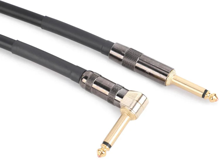 Mogami OD GTR 12 R Guitar R Cable - 1/4-inch TS to Right Angle 1/4-inch TS Cable - 12 foot