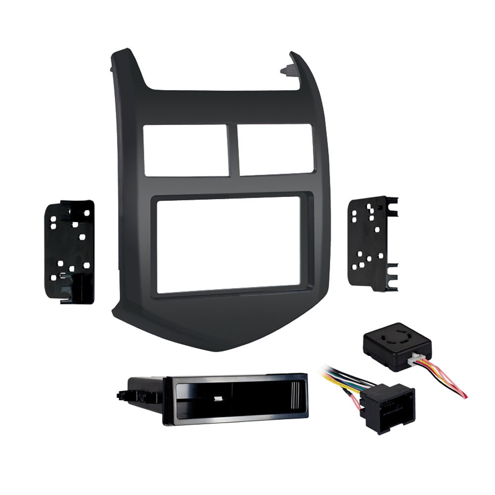 Metra 99-3012G-LC DIN Dash Installation Kit - Compatible Fits for Chevy Sonic 2012-2016
