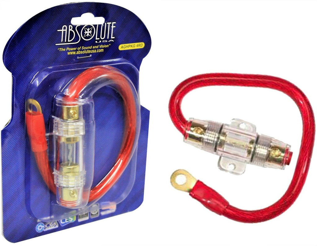 Absolute USA AGHPKG4RD, 1 ft 4 Gauge 60A, AGU Electrical Fuse
