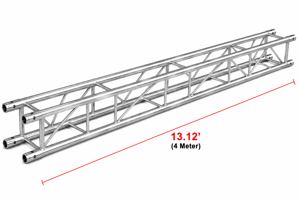 MR DJ USA DTSQ1312 13.12 ft (4 Meter) 12" Square Aluminum Box Truss Segment