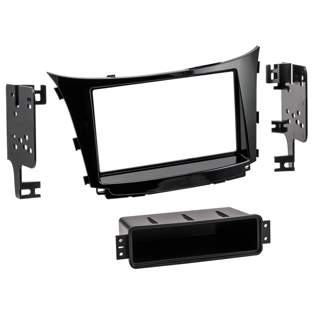 Metra 99-7379HG Single DIN and Double DIN Stereo Dash Kit - Compatible Fits for Hyundai Elantra GT (with factory navigation) 2013-2015