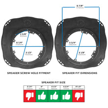 Charger l'image dans la galerie, Metra 82-7401 Speaker Adapter 6 to 6.75" Compatible Fits INFINITI G37 08-13 Pair