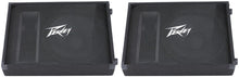 Load image into Gallery viewer, 2 Peavey PV 12M Pro Passive 12&quot; Stage Monitor Speaker &amp; 1/4&quot; to Speakon Cables