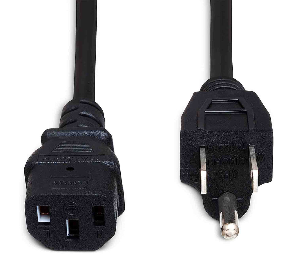 Hosa PWC-141.5, IEC C13 to Nema 5-15P Power Cord - 1.5 Feet